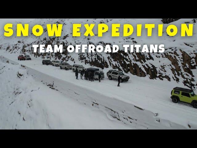 Snow Expedition 2024 | Aerial Views 4K of Lulusar Lake & Lake Saif ul Malook | Offroad Titans