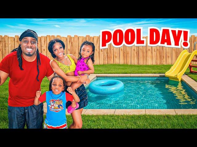 Family Pool Day Vlog!  Fun in the Sun With the Kids