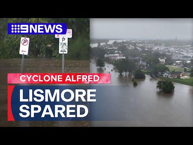 NSW town of Lismore spared flooding | 9 News Australia