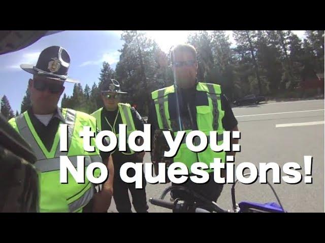 DUI checkpoint refusal to answer cops