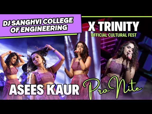 DJSCE TRINITY Official Fest  | @AseesKaurMusic | DJ Sanghvi College Mumbai | MHTCET Top Colleges