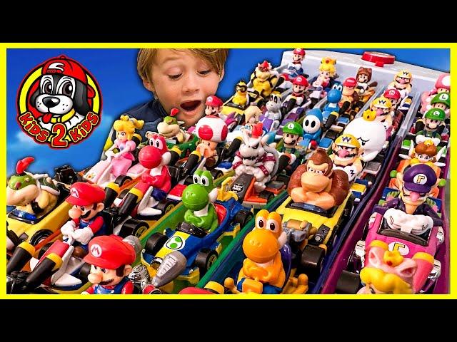 LONGEST Hot Wheels MARIO KART Rainbow Road Race Vs. SUPERHEROES!