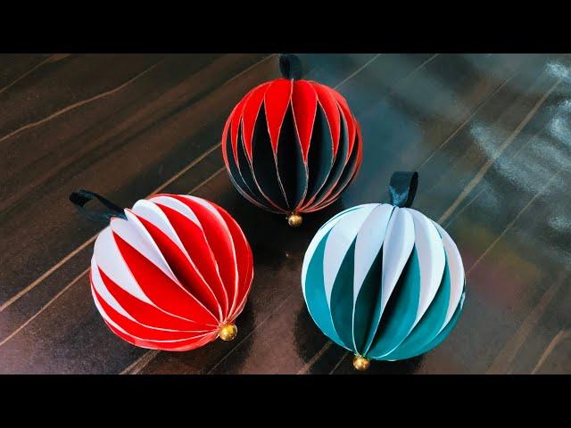 Diy Honeycomb Ball Ornament | Christmas Decoration Ideas Using Paper | Christmas Craft  2024