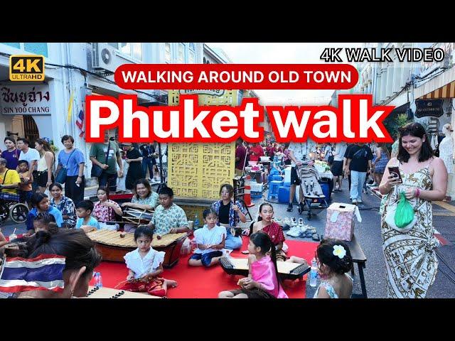 Phuket Old Town Sunday Night Market Walking | Thailand Travel