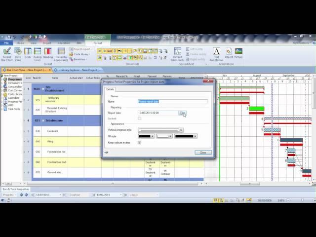 Powerproject Lesson 7 - Progress and baselines