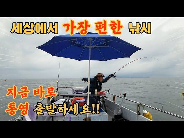 지금 당장 통영 출발하세요!! 세상에서 가장 편한 낚시!! 풍화리 선외기