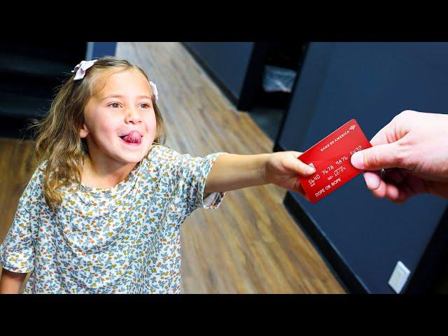 Giving A Child Full Access To Her Dad's Credit Card!