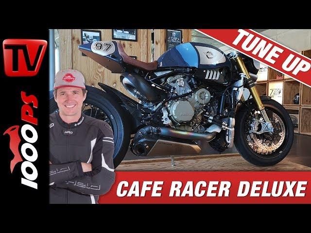 Cafe Racer Deluxe - Panigale R als Basis für 'The Blue Shark' - Betriebsprüfung Parts World