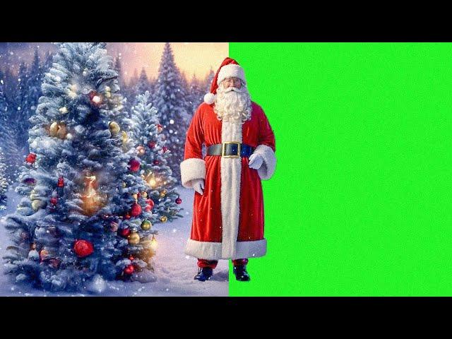 Christmas Santa Dancing Animation Green Screen Video | Royalty Free | No Copyright 2024