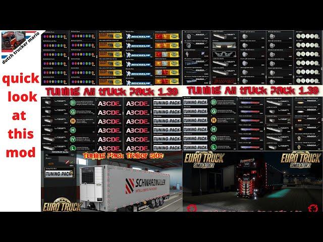 ets 2 Tuning All truck package 1.39  dutch trucker mario