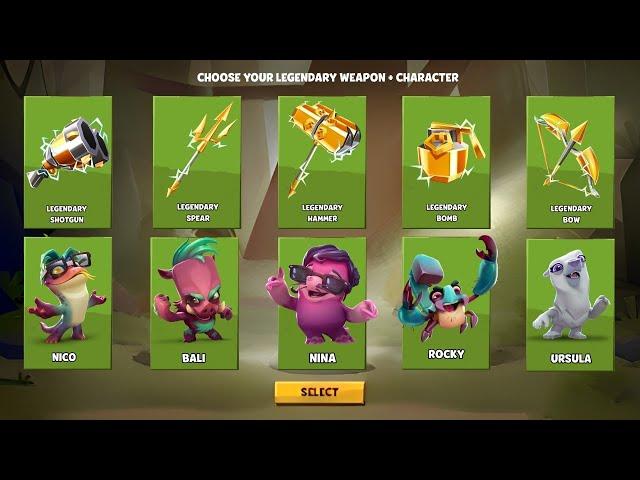 Choose Your Legendary Weapon + Character | Zooba #zooba #gameplay