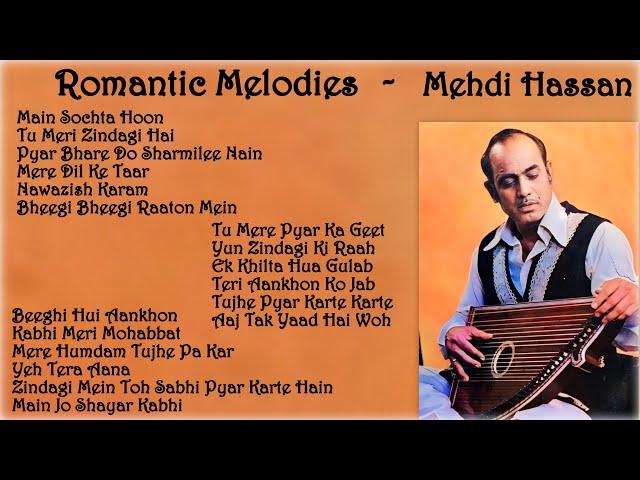 Mehdi Hassan || Soulful Romantic Melodies || Love Songs