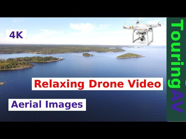 Relaxing 4K drone video: Superior Island Aerial View, Sunny Late-Summer Day