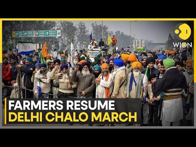 Farmers' Protest: 14,000 farmers, 1,200 tractors resume march, Delhi on high alert | Breaking News