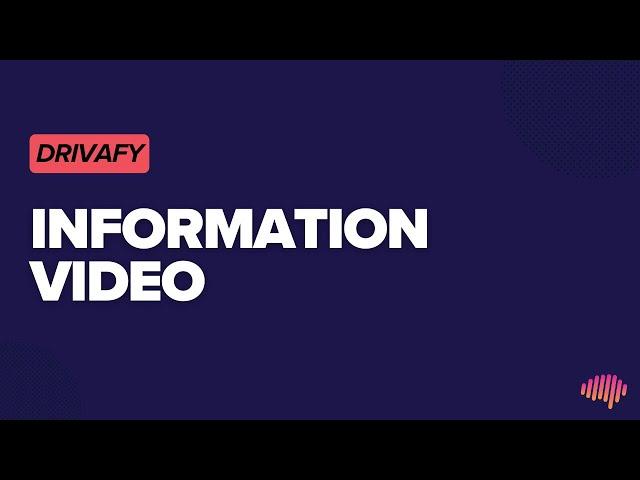 Information Video - Drivafy By Nexus Psychology