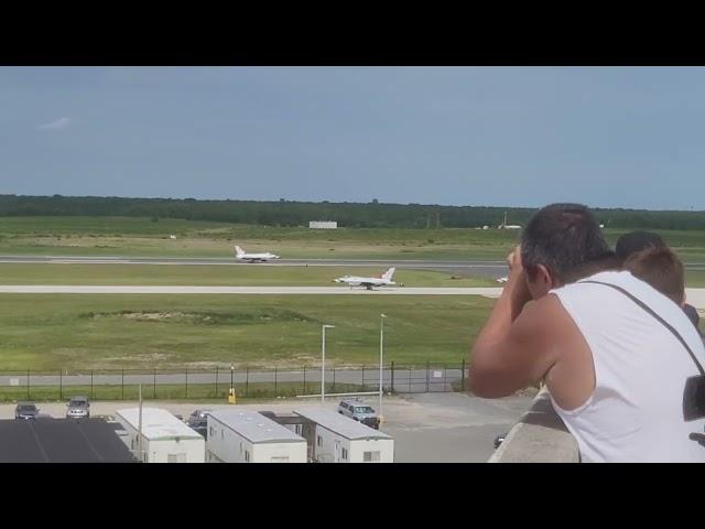 The USAF Thunderbirds arrival to the Atlantic City Airport for the 2023 Atlantic City Airshow