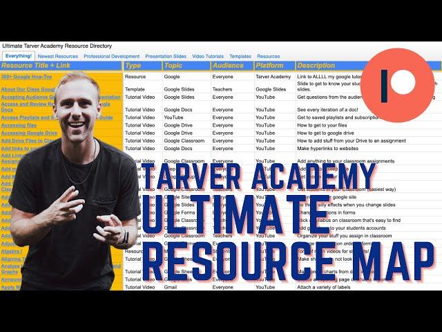 Tarver Academy Patreon Welcome + Benefits