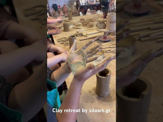 Clay retreat by siloart.gr, ceramic lessons, pottery courses create your own activity visit us