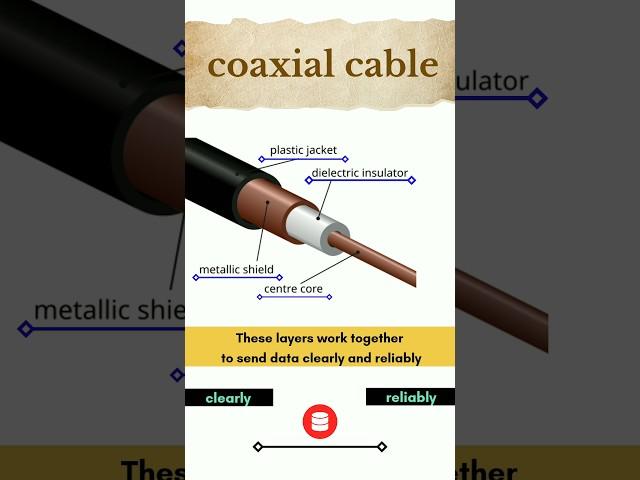 Coaxial cable explained | computer networks basics | #networking #computernetworks
