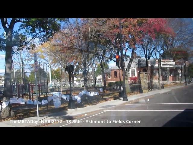 TheMBTADog: MBTA Bus 18 Ride - ASHMONT to ANDREW via DORCHESTER AVENUE [NABI CNG 2172]