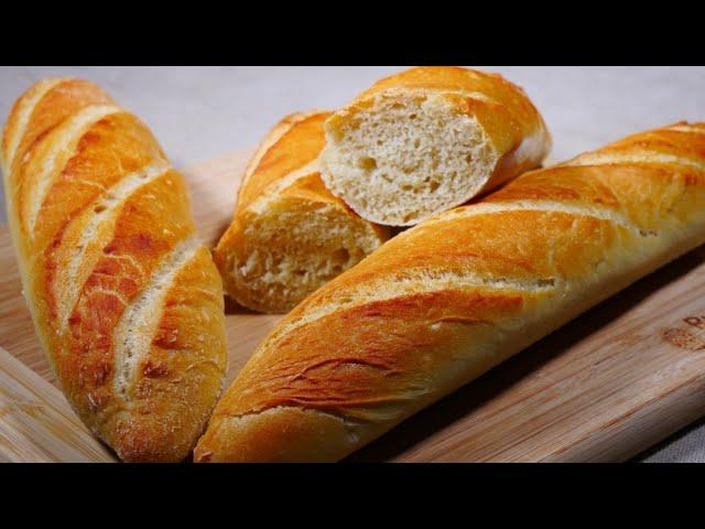 Baguette  selber backen  einfach & lecker - mit und ohne Vorteig