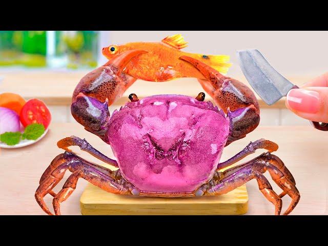  So Yummy Miniature Crab Curry Recipe In Tiny Kitchen - Mini Yummy ASMR Cooking Video