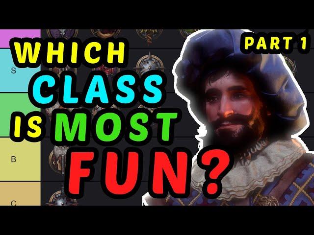 TOTALLY OBJECTIVE FUN TIERLIST - Baldur's Gate 3 Class Tier List Part 1