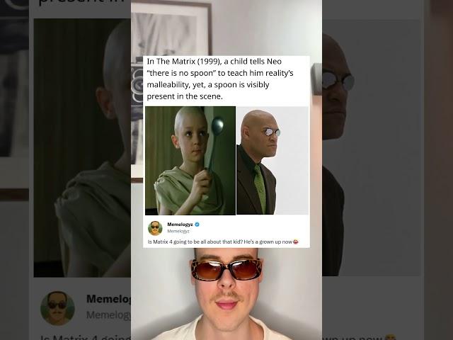 In The Matrix (1999), a child tells Nel “there is no spoon” to teach him reality’s malleability