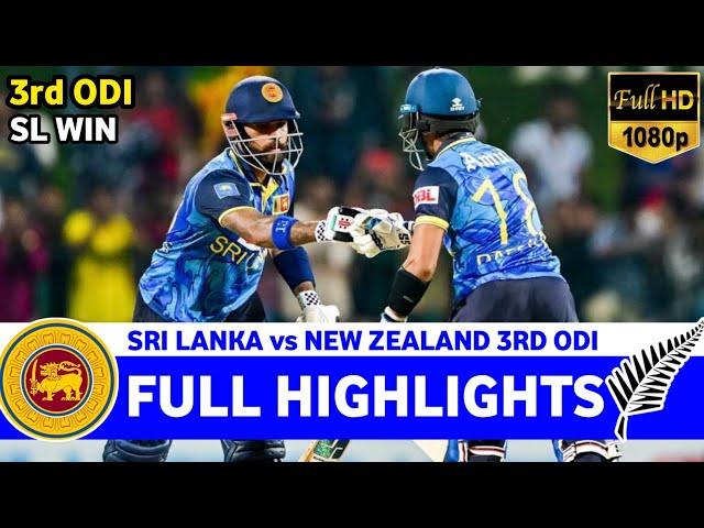 Sri Lanka vs New Zealand 3rd ODI Highlights 2025 | SL vs NZ 2025 | SL vs NZ 3rd ODI Highlights 2025