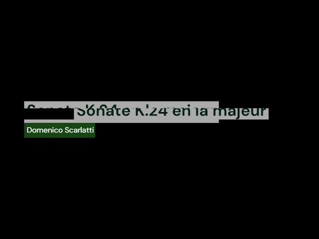 Sonate K.24 - Scarlatti - (8 bits version)