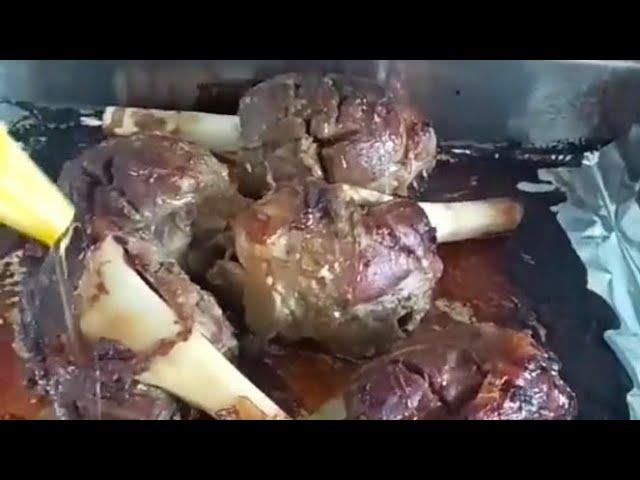 Lamb shank in oven #ASMR cooking