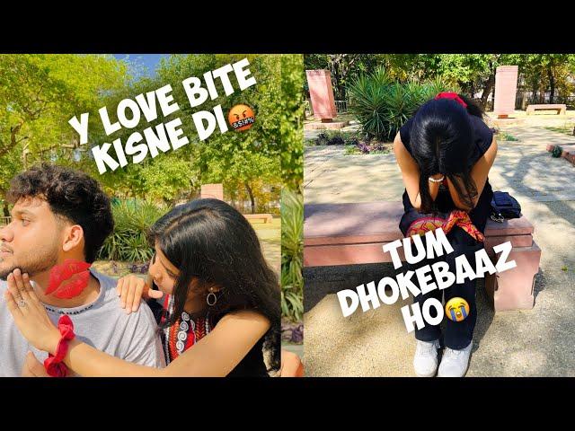 LOVE BITE PRANK On OMEGLE FRIEND | GONE EMOTIONAL  #viral #prank #viralvideo