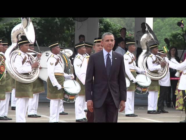 Najib Razak : State Welcoming Ceremony For President  Barack Obama, Parliament