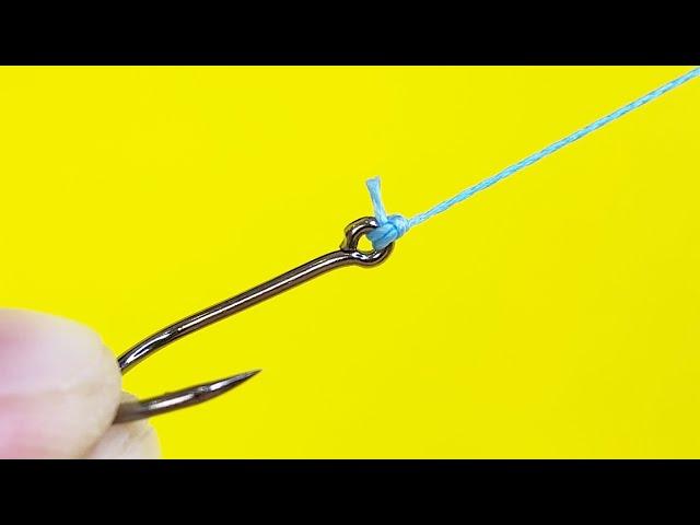 This fishing knot will change your technique forever. How to tie a hook in 10 seconds