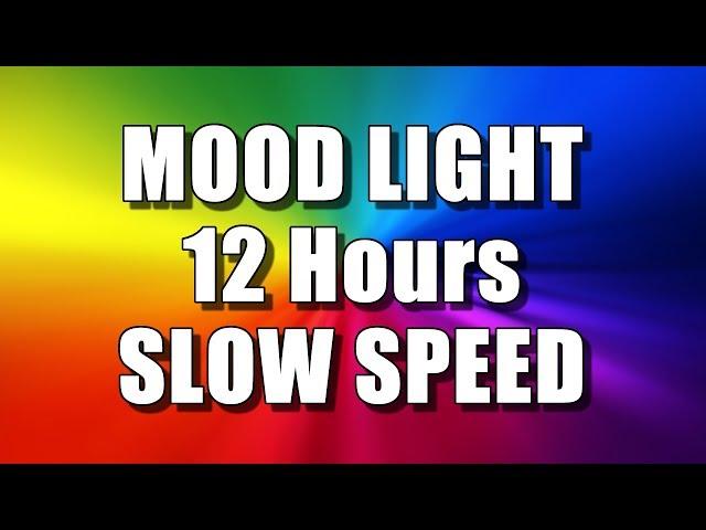 COLOR CHANGING MOOD LIGHT (12 Hours – SLOW SPEED) Multi Colour Screen – Relaxing Rainbow colours