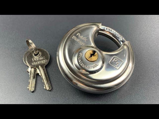 [794] Public Storage Disc Padlock Picked