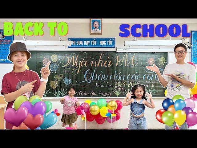 Gia Đình Hằng Nheo Đưa Em Quỳnh Nhi Đi Nhận Lớp 1 | Hằng Nheo Official