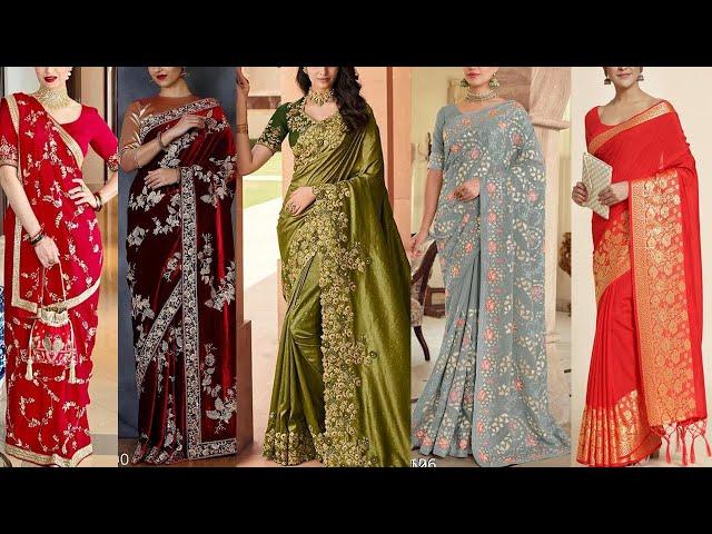 2022 की सबसे लेटेस्ट साड़ी डिजाइन| Designer Sarees For Party Wear| न्यू मॉडल साड़ी कलेक्शन|