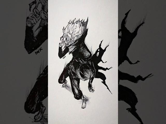 Speed drawing Okarun  #shorts #anime #drawing