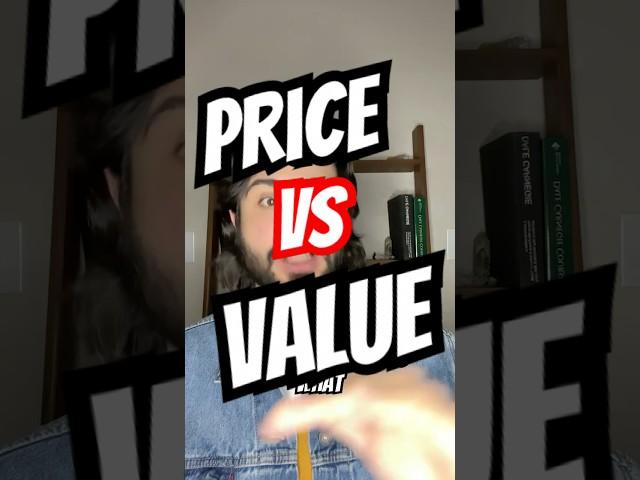 Understanding Price vs Value #money