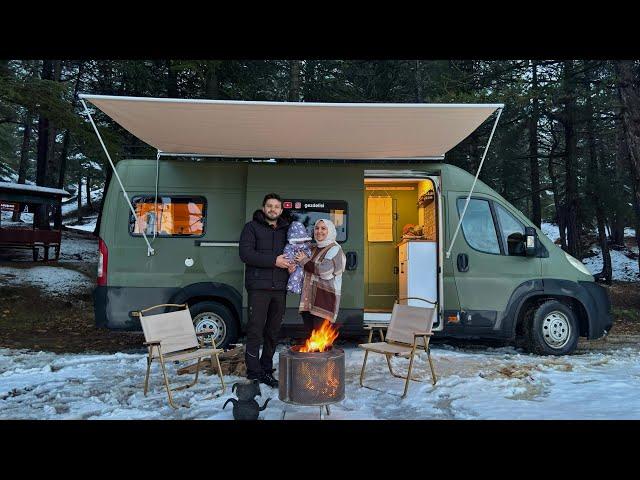 WE HAD A SNOW CAMP WITH OUR DAUGHTER - OUR DAUGHTER MET THE SNOW