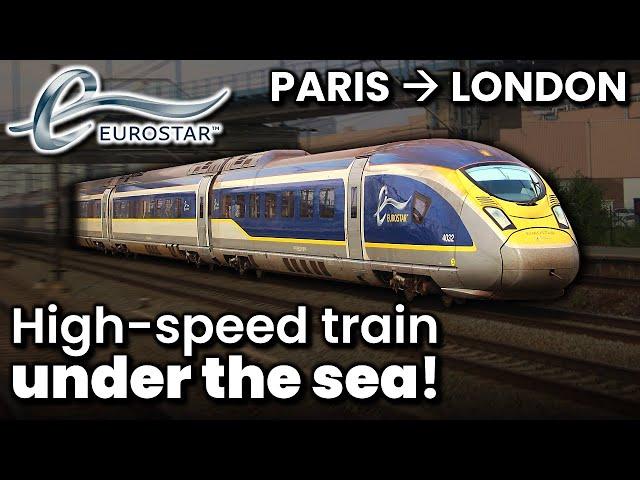 PARIS to LONDON on the incredible Eurostar UNDER THE SEA!