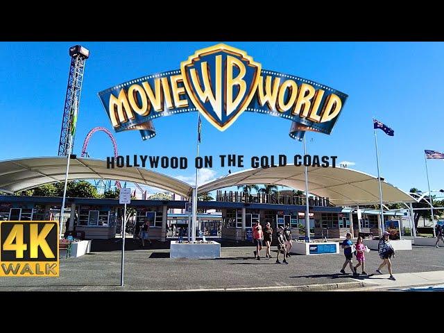 Movie World - Gold Coast Australia  4k Walking Tour