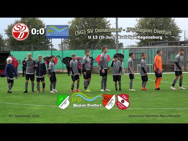 (SG) SV Donaustauf - JFG Region Dietfurt 0:0 - U 13 (D-Jun.) Kreisliga Regensburg