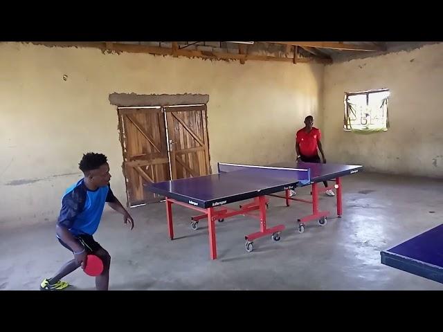 Charles Silungwe training with Felix Kasongo @Garden table tennis club #tabletennis