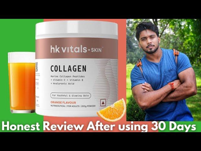 Collagen 1 Month Honest Review | Does it make skin glow? | HK Vitals Marine Collagen |