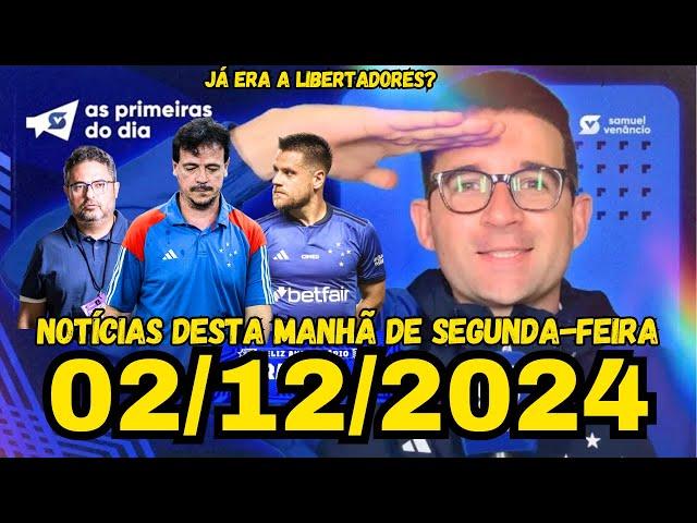 VENÂNCIO COM NOTÍCIAS DO CRUZEIRO NESTA SEGUNDA-FEIRA! EMPATE VEXATÓRIO E LIBERTADORES FICA DISTANTE