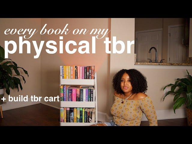 50+ Unread Books + TBR Cart Reveal!  organizing my physical tbr collection!