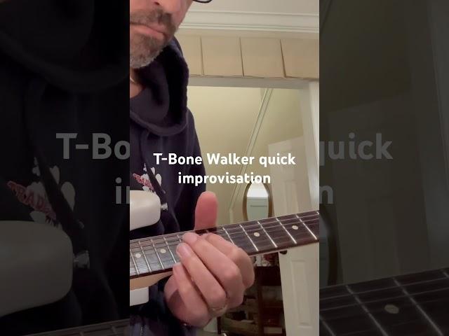 Quick Fun with T-Bone Walker Vibes: Blues Improv! #TboneWalker #BluesImprov #GuitarFun