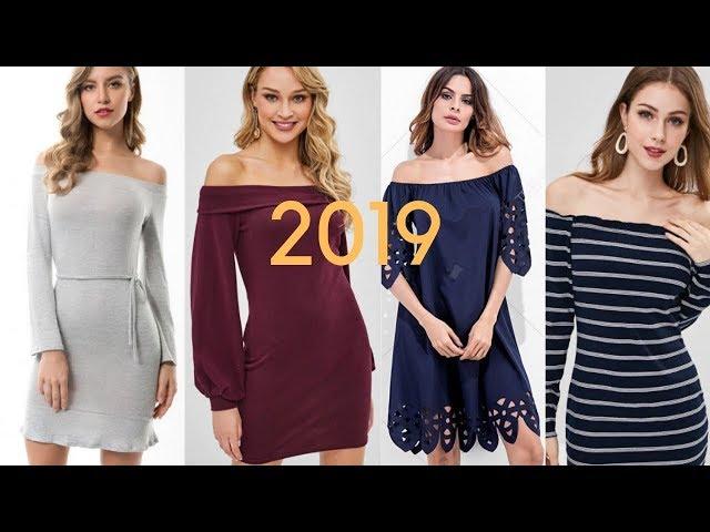 latest off shoulder dresses/Party wear dresses collection/off sholder long sleeve /2019